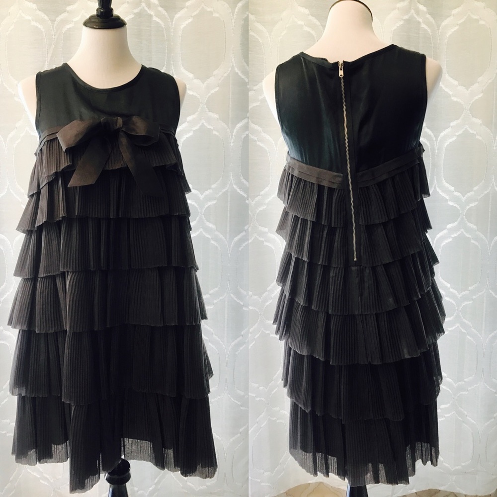 Marc by Marc Jacobs Retro Ruffle Grey Party Dress - Picture 1 of 6